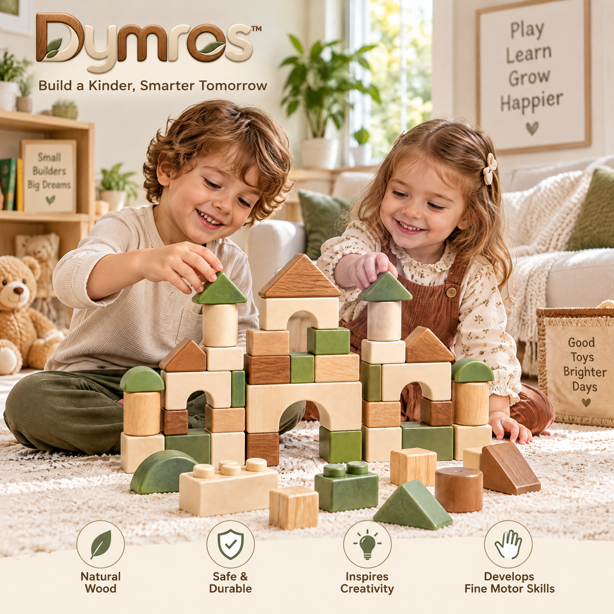 Dymros Wooden Building Block Set — view 2