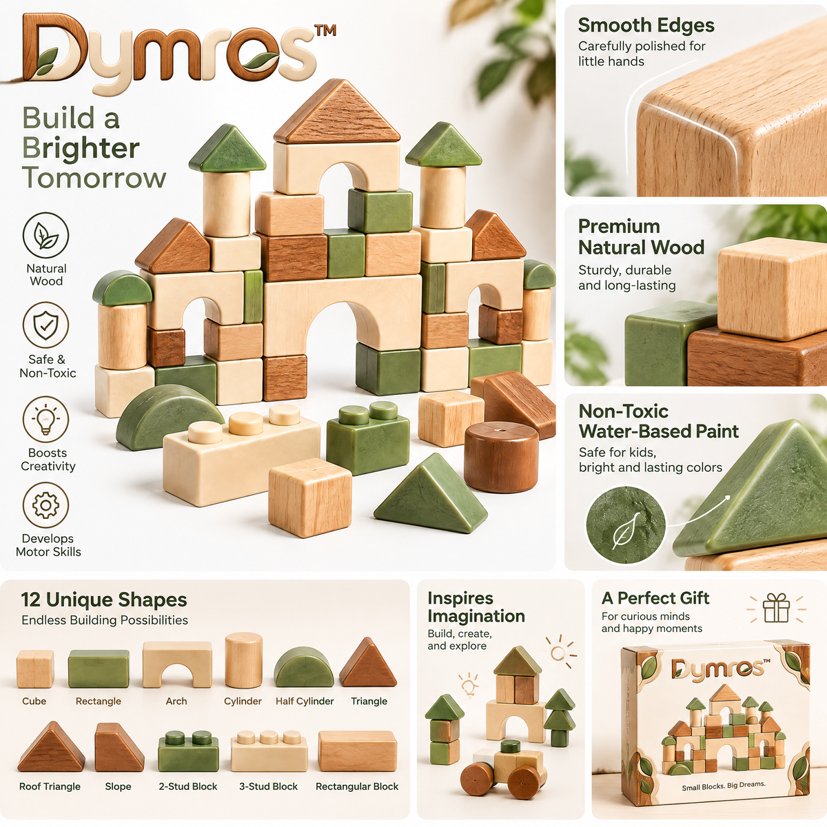 Dymros Wooden Building Block Set — view 4