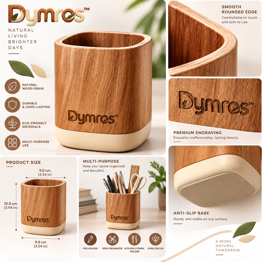 Dymros Wooden Pen & Utensil Holder — view 3