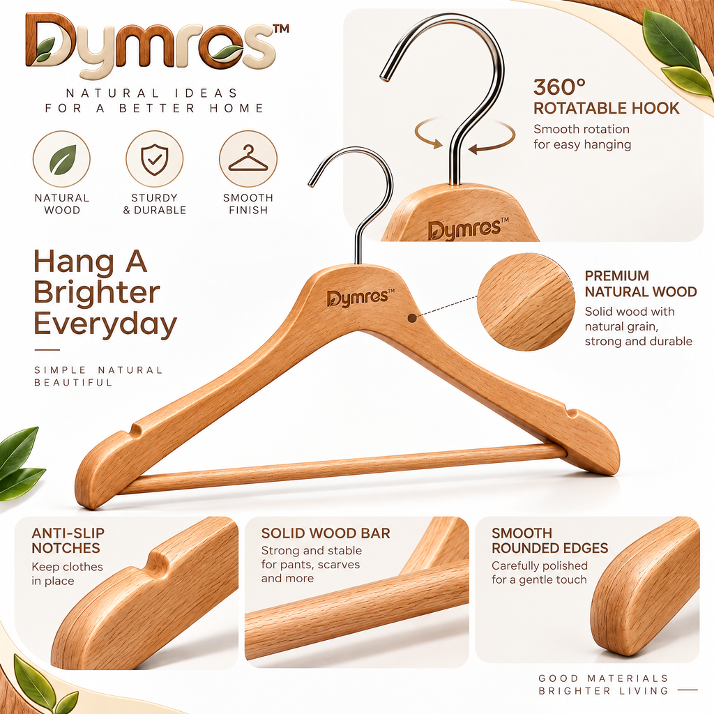 Dymros Wooden Clothes Hanger — view 3