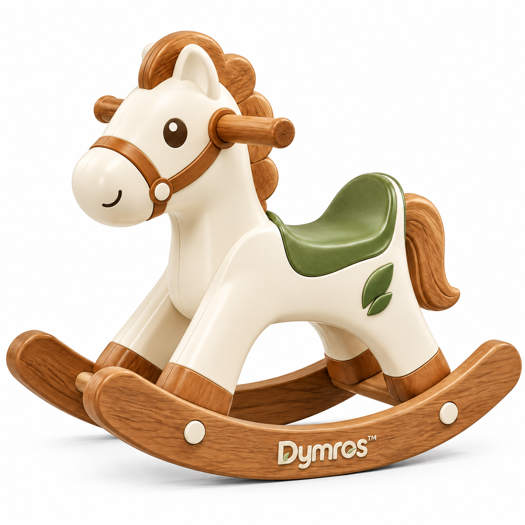 Dymros Wooden Rocking Horse Toy — view 2